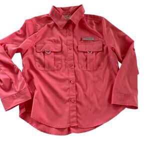 Ocean + Coast Girls Pink Sun Protection Shirt - Size Medium